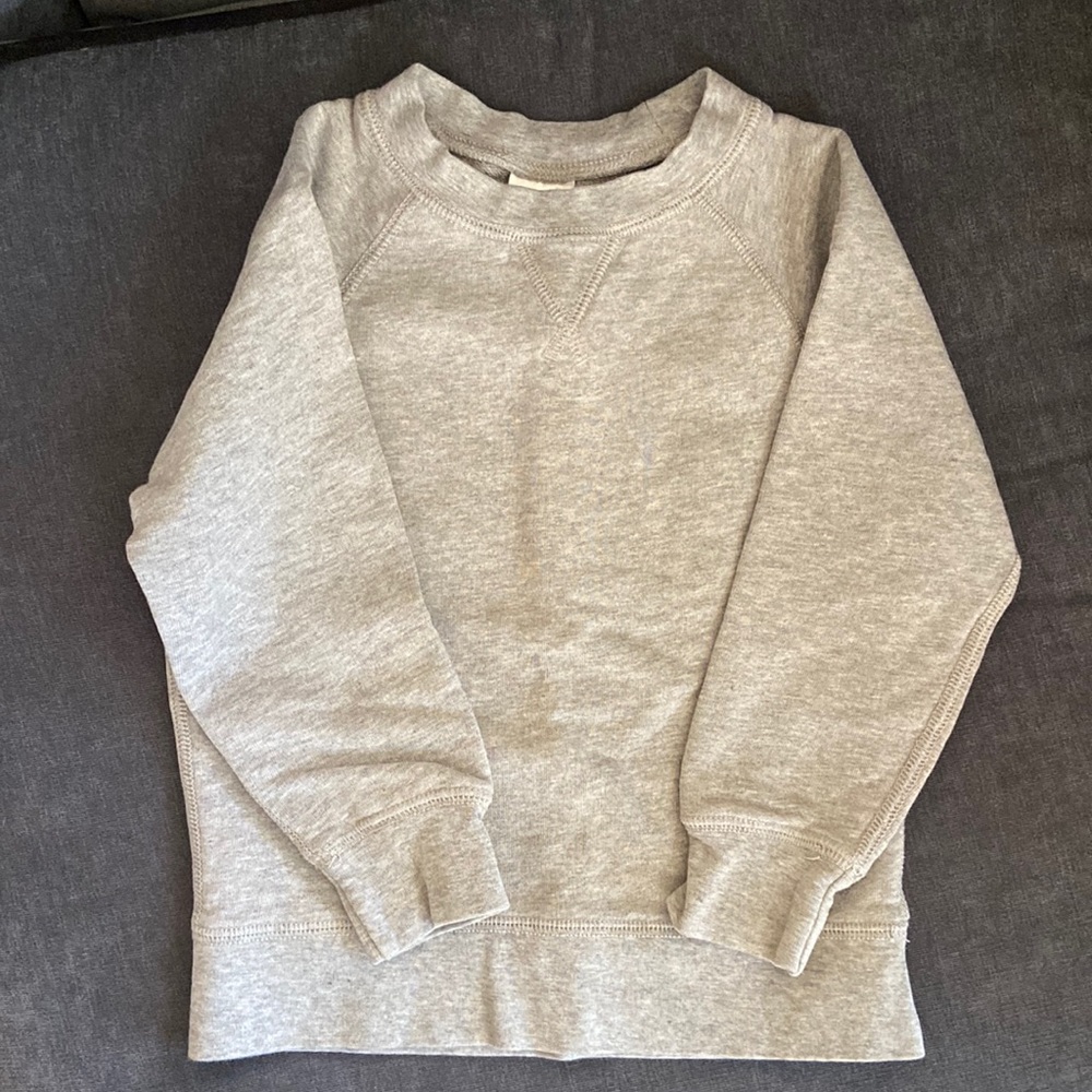 Hanna Andersson toddler boy grey sweatshirt
